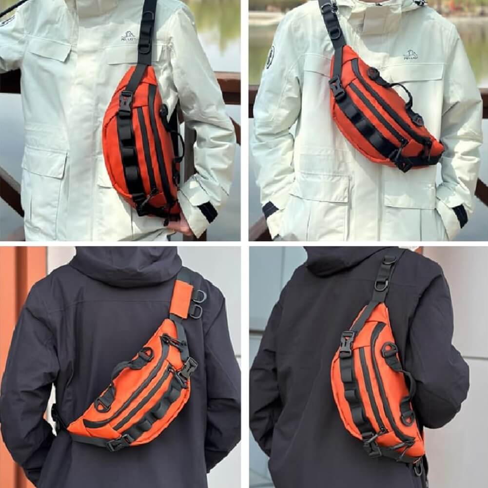 Exquisite Fishing Waist Bag Portable Waterproof Tackle Sling Bag For Outdoor Activities - Imported from UK
