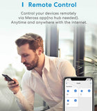 Meross Smart WiFi Plugs Compatible with HomeKit, Alexa, Google Home, SmartThings Wireless Remote Control Timer Plug No Hub Required (Pack of 4) - Imported from UK
