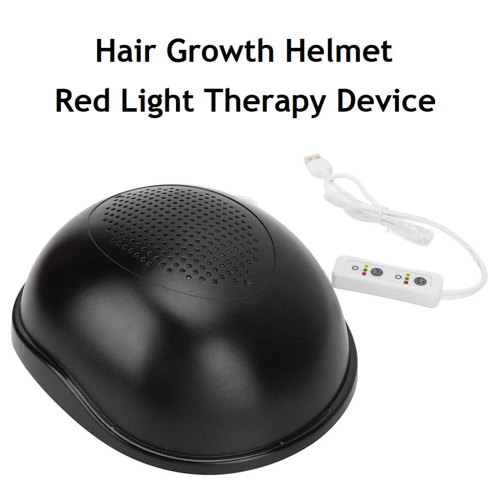 Hair Growth Helmet with 312 Lamp Beads Anti Hair Loss Hat, Red Light Therapy Hair Generator, USB Interface - (Container Product Without Box) - Imported from UK