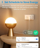 Meross Smart WiFi Plugs Compatible with HomeKit, Alexa, Google Home, SmartThings Wireless Remote Control Timer Plug No Hub Required (Pack of 4) - Imported from UK