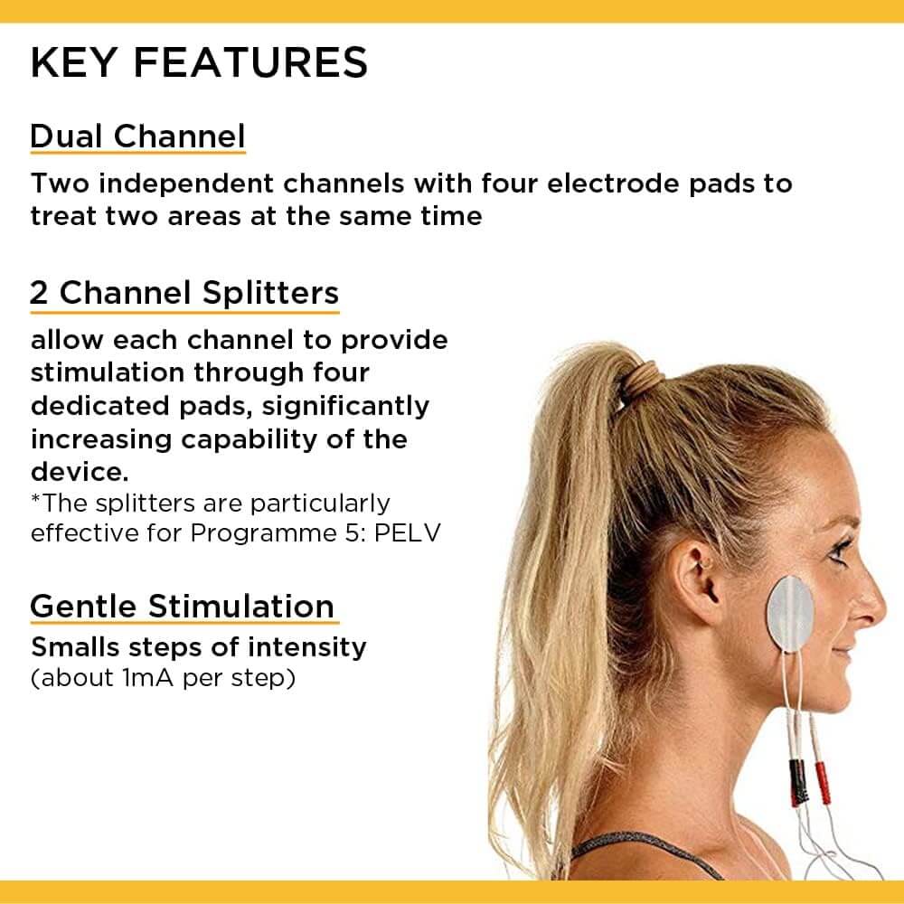 TensCare Perfect Beauty, for Face Lift Wrinkle Reduction, Skin Tightening & Body Muscle Toning Stimulator for Abs Buttocks Thighs - Imported from UK