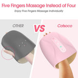 Cotsoco Wireless Rechargeable Hand Massager with Heat, 3 Levels Compression Pressure Point Therapy for Arthritis, Pain Relief, Finger Numbness, (Container Product Without Box) - Imported from UK