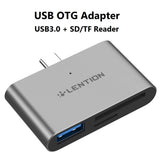 LENTION USB C to SD/Micro SD Card Reader with USB 3.0 Adapter - Imported from UK