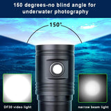 TrustFire DF30 150° Diving Photography Video Flashlight, 2350 Lumens Underwater Camera Dive Light (Container Product Without Accessories & Box) - Imported from UK
