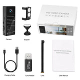 Boveila WiFi Spy Camera, Mini Hidden 1080P Wireless Covert Video Security Nanny Cam, 150° Wide Angle Night Vision Motion Detection for Home Security Monitoring - Imported from UK