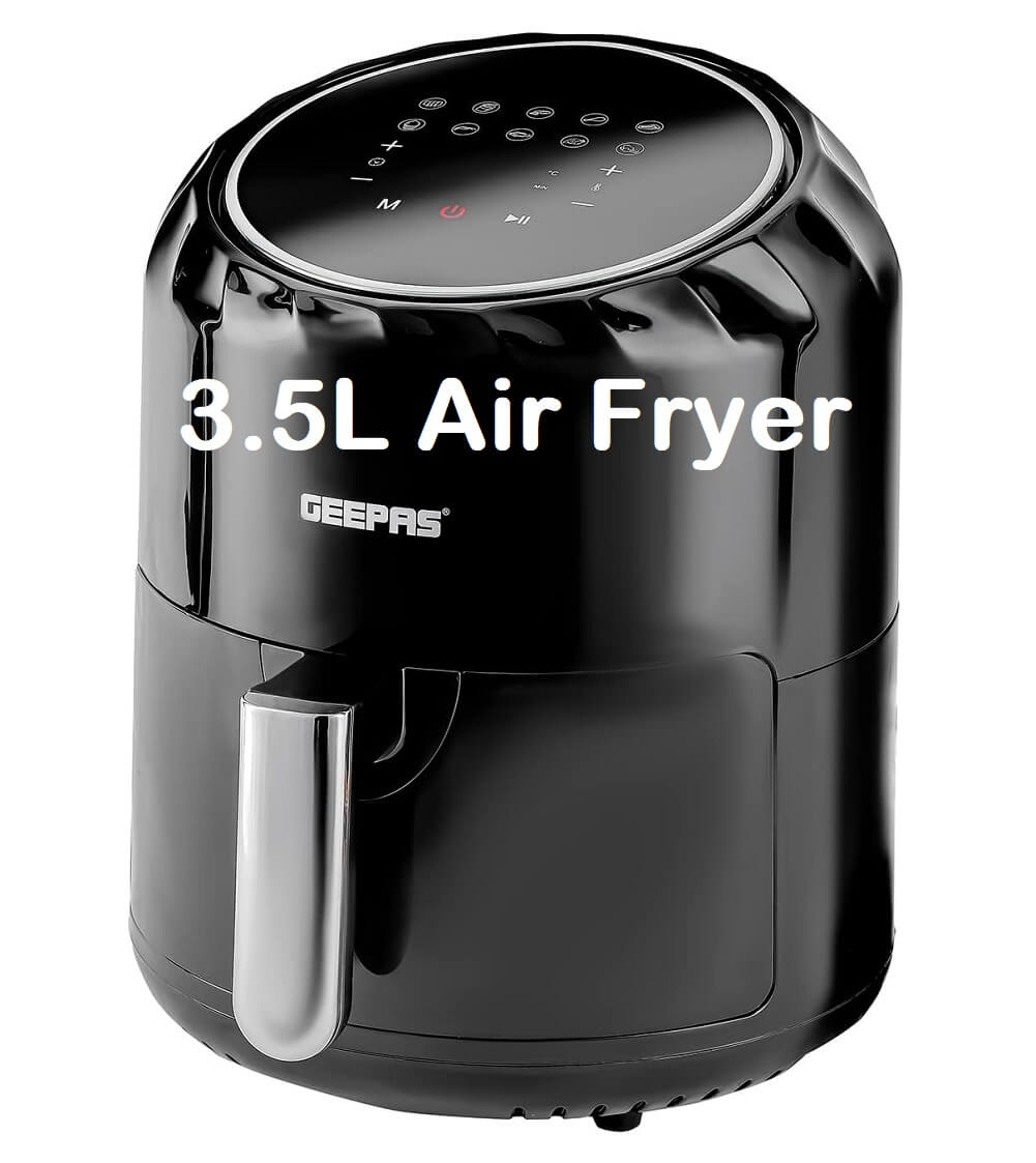 Geepas Digital Air Fryer Touch Screen 1400W 3.5L - Imported from UK