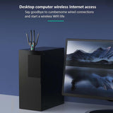 USB WiFi Adapter, Dual Band 1300Mbps Wireless Network Adapter, Driver Free WiFi Dongle Signal Receiver for PC Windows 11/10/8.1/8/7 (Amazon Container Product Without Box) - Imported from UK