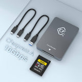 CFexpress Type A Card Reader (10Gbps) Portable Aluminum USB3.1 Gen2 Adapter for Windows/Mac OS/Linux - Imported from UK