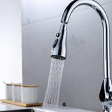 Nasml Pull Down Kitchen Faucet, 3-Function Pull Out Spray Head, Rotatable Anti -Splash Faucet for Kitchen - Imported from UK