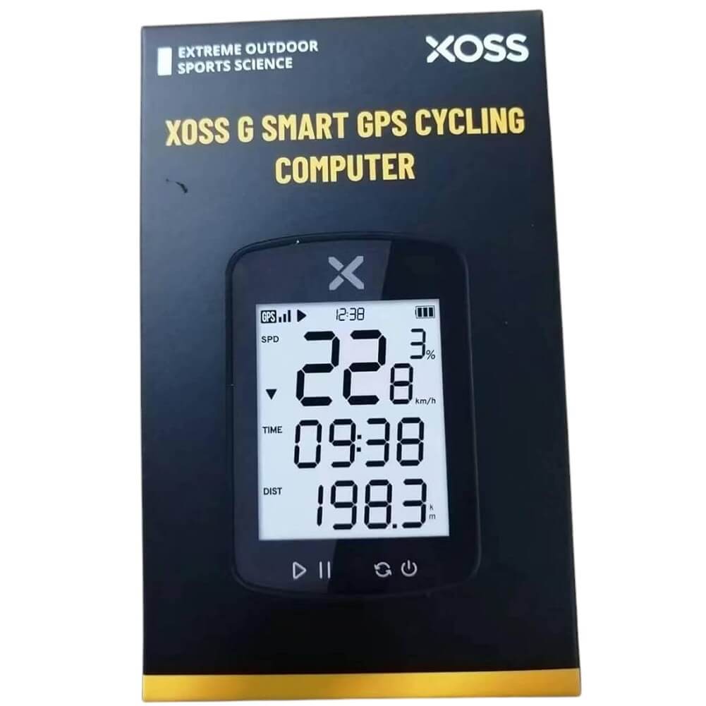 XOSS G+ Smart GPS Bicycle Computer, Bluetooth 5.0 Wireless Bicycle Speedometer Odometer ANT+ with LCD Display, Waterproof MTB Tracker Fits All Bikes Electric Bike (XOSS APP Support) - Imported from UK