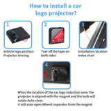 Honda Ghost Shadow Floor LED Light, Wireless Car Door Welcome Laser Projector Logo Ghost Shadow Light, Car Styling Accessories, Pack of 2 Pcs - Imported from UK