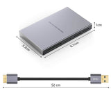 GIKERSY Aluminium Alloy Super Speed USB 3.0 5-in-1 Card Reader with Parallel Read USB Adapter for MS, CF, Micro SD, SDXC, M2 - Imported from UK