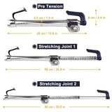 LEIQI Anti-Theft Steering Wheel Lock with 3 Keys, Universal Steering Wheel Brake Lock for Car Truck SUV Van -Imported from UK