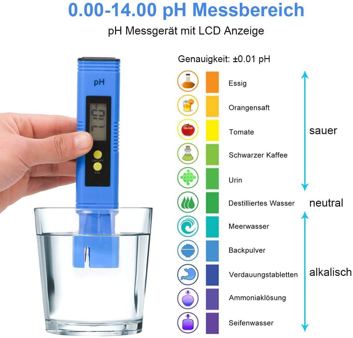 LAOYE PH Meter TDS EC Temperature Meter 4 in 1 Water Quality Tester Set with ATC, Ideal for Drinking Water, Swimming Pool, Aquarium, Pool, Laboratory - Imported from UK