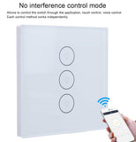 Smart WiFi Touch Light Switch, APP Remote Control 3 Gang Smart Wall Switch, Works With Alexa Google Home & Echo - Imported from UK