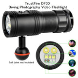 TrustFire DF30 150° Diving Photography Video Flashlight, 2350 Lumens Underwater Camera Dive Light (Container Product Without Accessories & Box) - Imported from UK