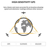 XOSS G+ Smart GPS Bicycle Computer, Bluetooth 5.0 Wireless Bicycle Speedometer Odometer ANT+ with LCD Display, Waterproof MTB Tracker Fits All Bikes Electric Bike (XOSS APP Support) - Imported from UK