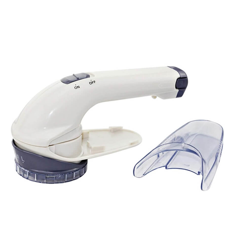 AquaPur Lint Remover, Battery Operated Fabric Shaver / Lint Catcher with Large Shaving Head Removable Bin & Stainless Steel Blade - Imported from UK