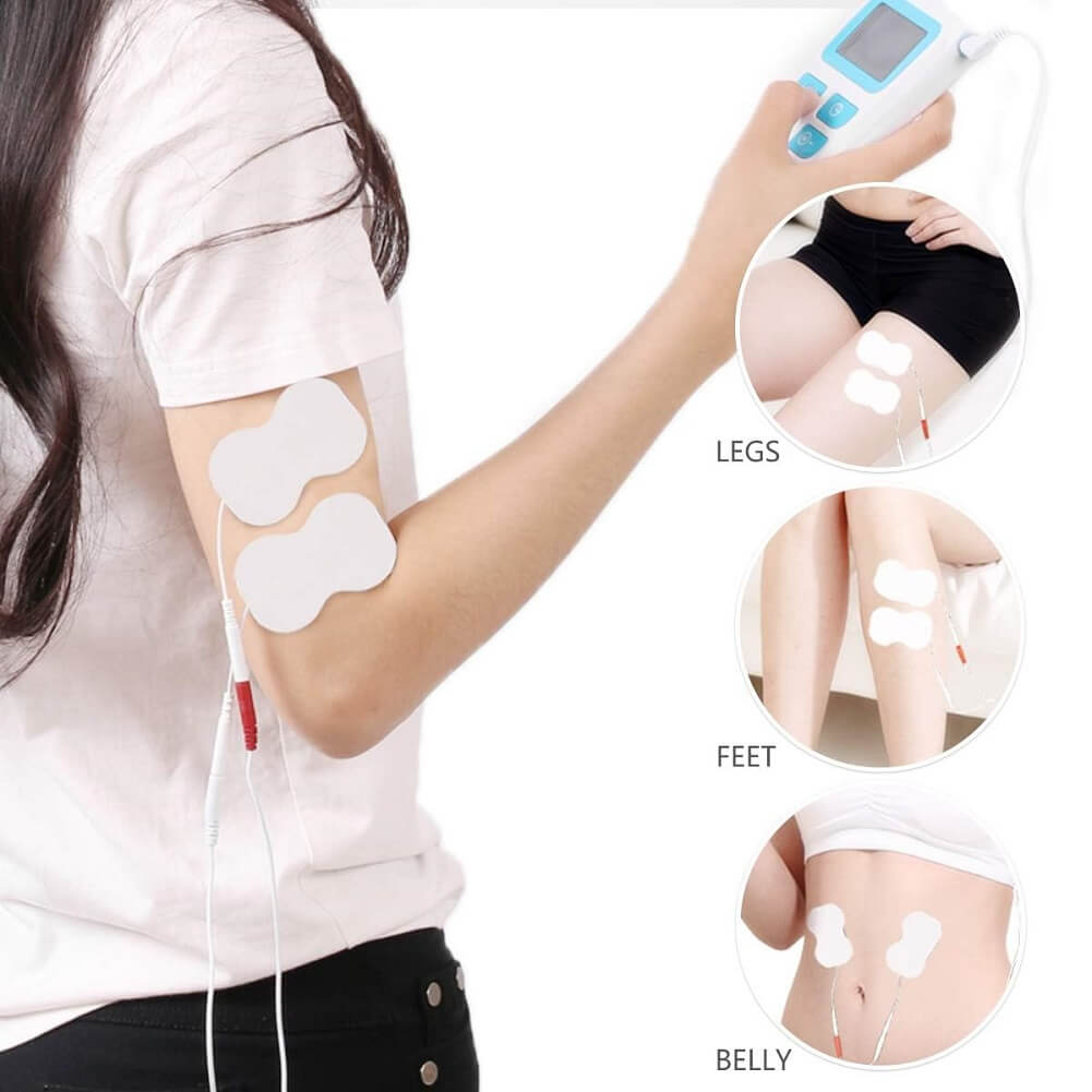 OSITO Tens Unit Machine EMS Muscle Stimulator for Pain Relief, 8 Massage Modes 4 Electrode Pads for Treating Back Neck Stress Arthritis Sciatic Pain & Muscle Relief - Imported from UK