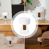 LOXIM Twilight Aromatherapy Diffuser Nebulizing Technology for Essential Oils, Full Spectrum Oil Adaptability, Optional LED Light, Waterless, Wireless, Battery Operated - Imported from UK