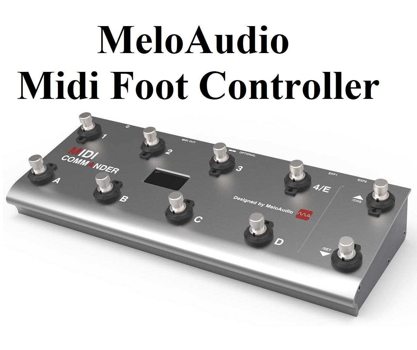 MeloAudio Midi Commander Guitar Base Multi-Effects Portable USB MIDI Foot Controller, Foot Switches - Imported from UK