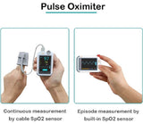 Wellue Checkme Lite SpO2 & ECG Advanced Monitor, Wireless Detection Device with ECG Tracking Function Bluetooth Portable Blood Oxygen Saturation Monitor Tracker Free APP for iOS Android & PC Software - Imported from UK