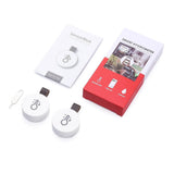 SensorBlue Bluetooth Thermometer Hygrometer, Mini Wireless Humidity Temperature Sensor with Data Export & Alert, Temp Humidity Monitor (Pack of 2) - Imported from UK