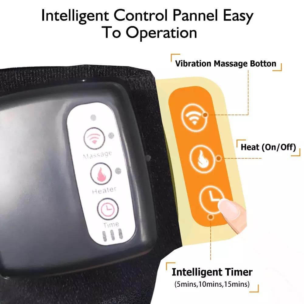 POSSESSORS teach Heated Knee Massager, 12W Electric Heating Knee Massager Far Infrared Joint Brace Support for Muscles Arthritis Sports Injury Pain Relief - Imported from UK