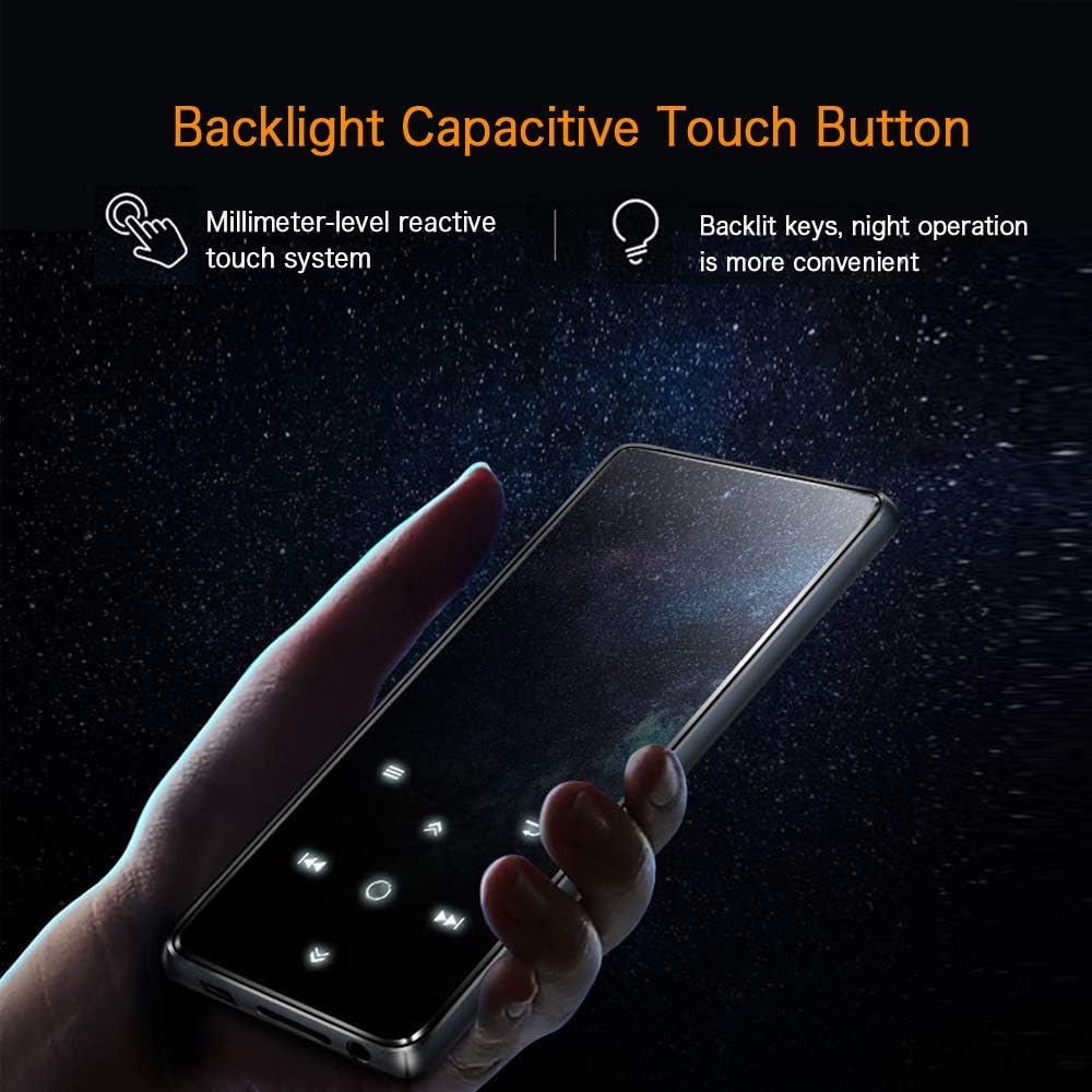 Mibao 16GB Bluetooth 4.0 MP3 Player, Hi-Fi Lossless Sound Music Player Portable FM Radio MP3 Player - Imported from UK
