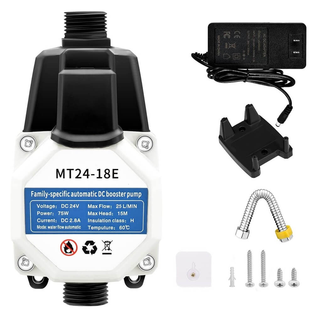 Water Pressure Booster Pump, 24V 75W 18.5PSI, 6.6GPM  Industrial Booster Pump for Irrigation, Shower, Bathroom, Sprinkler Faucet & More - Imported from UK