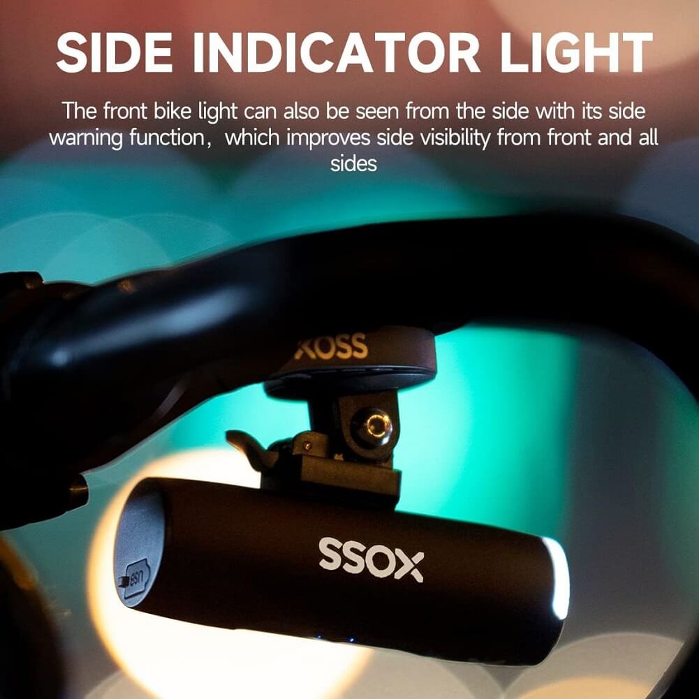 XOSS XL800 Bike Headlight, Aluminum, USB-C Rechargeable, Waterproof, 800 Lumens Bicycle Light with 5 Modes, Front Light Easy to Install for Road/Mountain Cycling - Imported from UK