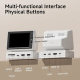 HAGIBIS Mini PC Monitor 8-in-1 USB-C Docking Station with 3.5" IPS Screen, USB 3.0 & HDMI - Imported from UK