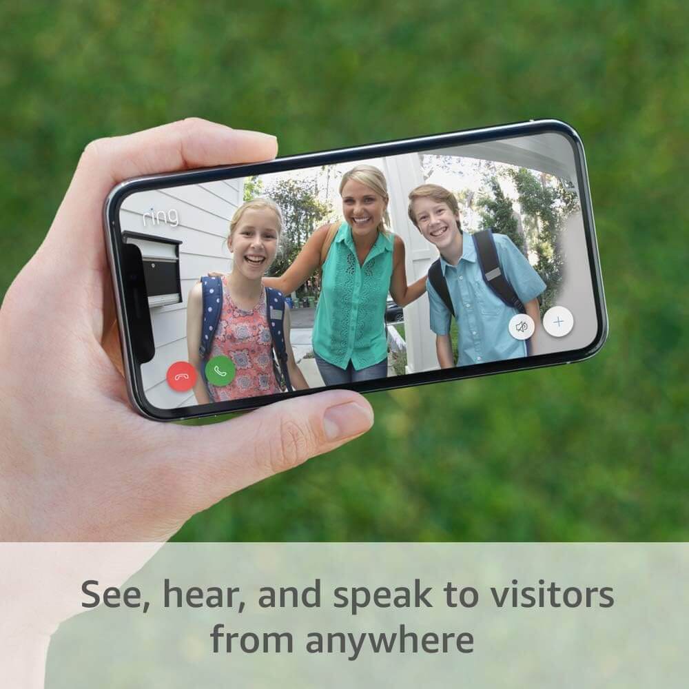 Ring Video Doorbell 1st Gen, Rechargeable Battery Powered WiFi Doorbell Security 720P HD Camera with 2 Way Talk Motion Detection Night Vision Fully Working (Container Product Without Box & Accessories) - Imported from UK