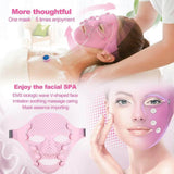 IMATE Smart Face Massager, Facial Massage Mask, 3D Magnetic Vibration Massage SPA Beauty Mask, Anti‑Wrinkle & Face Lifting Machine, A Skin Care Product - Imported from UK