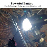Deilin Bicycle Light Set, Up to 70 Lux, Osram LED Bicycle Light, USB Rechargeable, IPX5 Waterproof Front & Rear Bicycle Light Set - Imported from UK