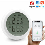 Wireless Temperature & Humidity Sensor with LCD Screen Display, Works With Tuya Zigbee - Imported from UK