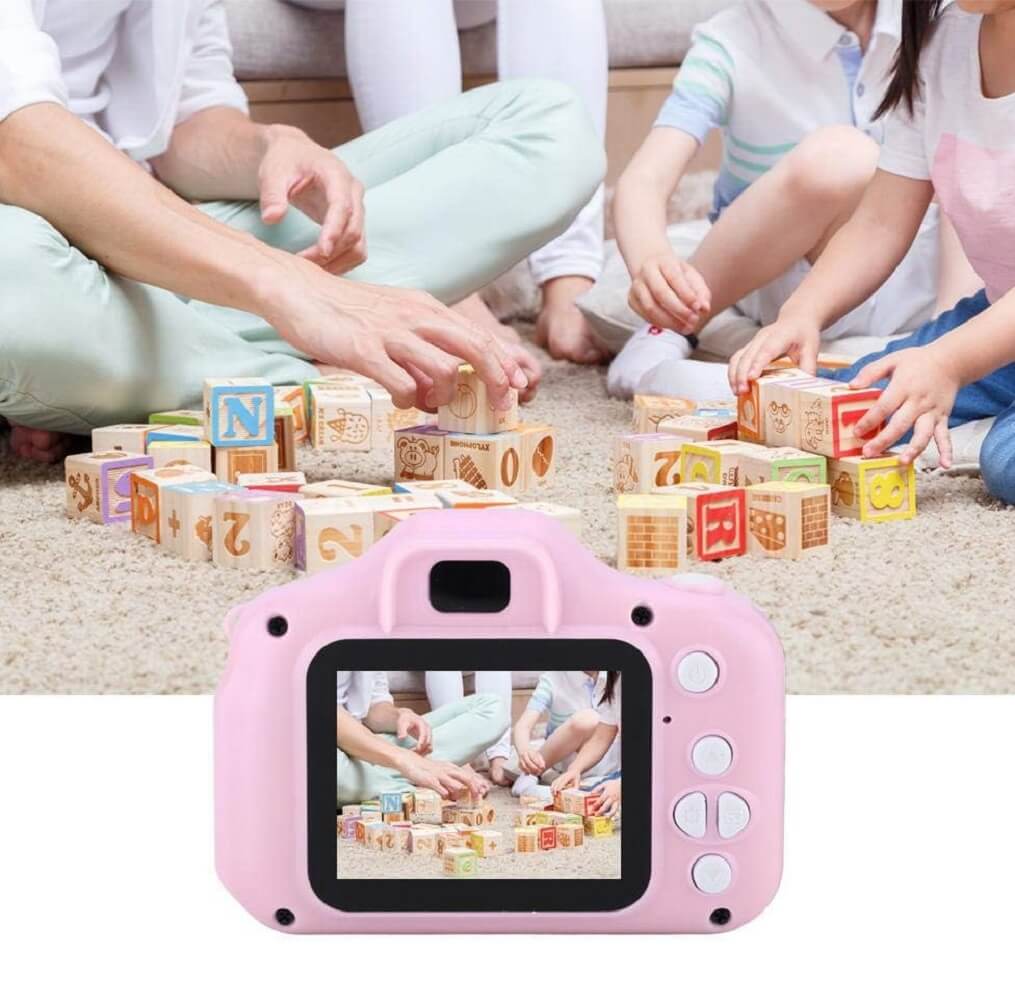 HOMYE Children Digital Camera, 2000W HD 2.0" Screen Photo Camera, Rechargeable Multi Functional Kids Camcorder Toy for Toddler, Teenagers, Girls, Boys - Imported from UK