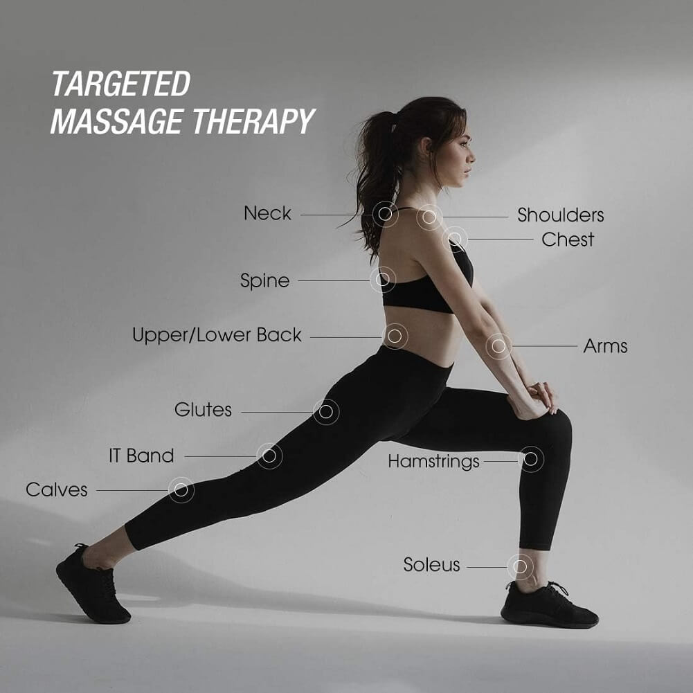 Terra Hiker Portable Muscle Massage Gun with 6 Massage Heads, 20 Adjustable Speeds, Powerful Cordless Deep Tissue Percussion Massager for Pain Relief, Handheld Electric Body Massager - Imported from UK
