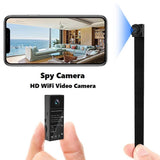 Boveila WiFi Spy Camera, Mini Hidden 1080P Wireless Covert Video Security Nanny Cam, 150° Wide Angle Night Vision Motion Detection for Home Security Monitoring - Imported from UK