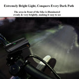 Deilin Bicycle Light Set, Up to 70 Lux, Osram LED Bicycle Light, USB Rechargeable, IPX5 Waterproof Front & Rear Bicycle Light Set - Imported from UK