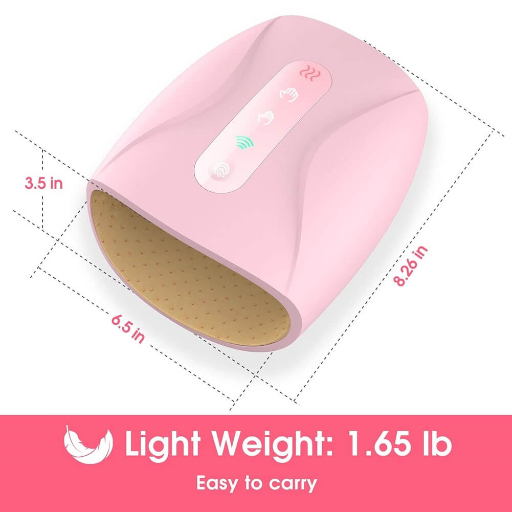 Cotsoco Wireless Rechargeable Hand Massager with Heat, 3 Levels Compression Pressure Point Therapy for Arthritis, Pain Relief, Finger Numbness, (Container Product Without Box) - Imported from UK