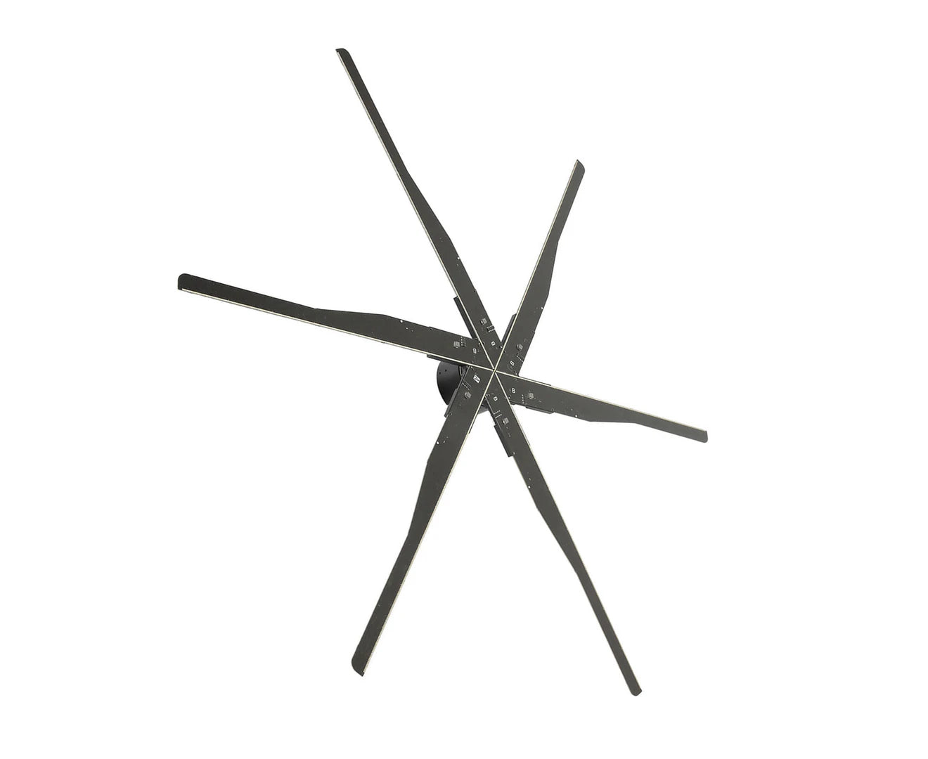 3D Holographic Advertising WiFi Fan Projector, 1532 Lamp Beads 6 Leaves & 115cm Hi-Resolution Hologram Air Imaging Rotating Suspension, Ideal for Advertising Displayer Business/Shop/Party/Events/Malls & Exhibitions,(iOS Supported)- Imported from UK