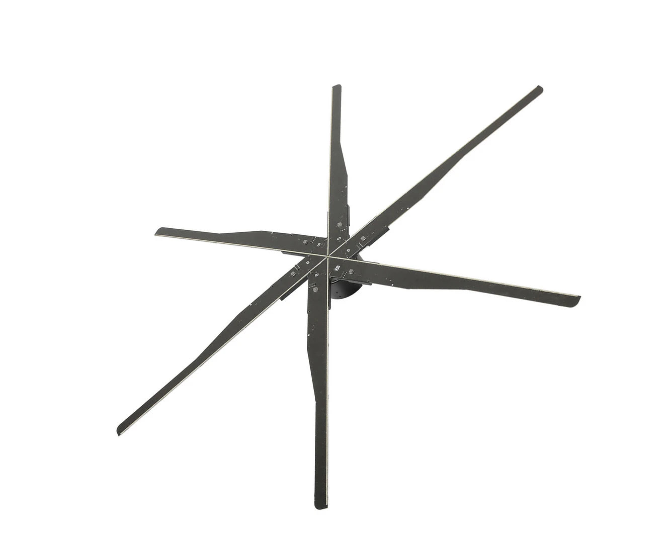 3D Holographic Advertising WiFi Fan Projector, 1532 Lamp Beads 6 Leaves & 115cm Hi-Resolution Hologram Air Imaging Rotating Suspension, Ideal for Advertising Displayer Business/Shop/Party/Events/Malls & Exhibitions,(iOS Supported)- Imported from UK