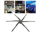 3D Holographic Advertising WiFi Fan Projector, 1532 Lamp Beads 6 Leaves & 115cm Hi-Resolution Hologram Air Imaging Rotating Suspension, Ideal for Advertising Displayer Business/Shop/Party/Events/Malls & Exhibitions,(iOS Supported)- Imported from UK