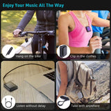 Geekera / Timoom Bluetooth 5.0 MP3 Player, 16GB Music Player with HiFi Lossless Sound, 1.8" Full Touch Screen with Clip Speaker FM Radio Recorder E-book Video Alarm - Imported from UK