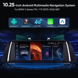 BM-W 5 Series Multimedia Player for F10/F11/520 (2011-2016) CIC/NBT System, Upgrade 10.25" Apple Carplay Android 9.0 Stereo Player, Qualcomm Snapdragon 665, (4GB+64GB) Built-in 4G LTE Wireless, GPS Navigation - Imported from UK