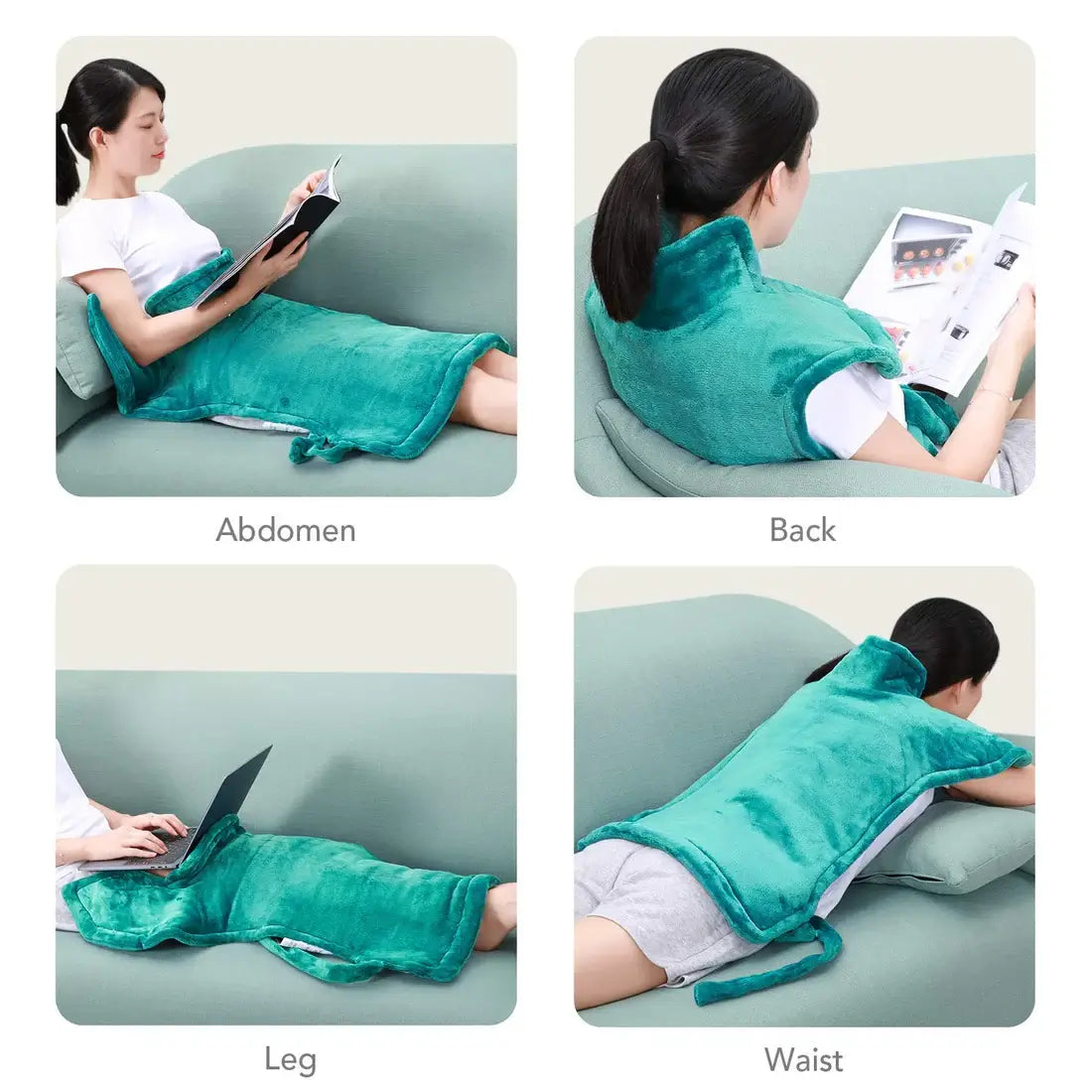 Maxkare Large Heating Pad 120W for Neck, Back & Shoulder, 24"x33" Heat Wrap with Fast-Heating & 5 Heat Settings, 2 Hours Auto Shut Off Machine Washable - Imported from UK