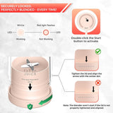 Portable Mini Blender, 350ml 1400mAh USB Rechargeable Multifunctional Personal Juicer Cup for Making Fruit Juice, Milkshakes & Smoothies for Travel, Office, Gym with Extra 1 Blender - Imported from UK