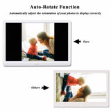 NAPATEK 10" Digital Photo Frame with 1920x1080 IPS Screen Image Preview Video Calendar Clock Auto On/Off Timer Remote Control Support SD Card & USB - Imported from UK