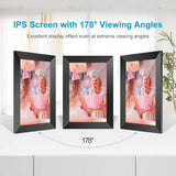 PODOOR 10.1" WiFi Digital Photo Frame, Touch Smart Electronic Picture Frame 1280 x 80 with 16GB Memory Automatic Rotation Adjustable Brightness iOS & Android App - Imported from UK